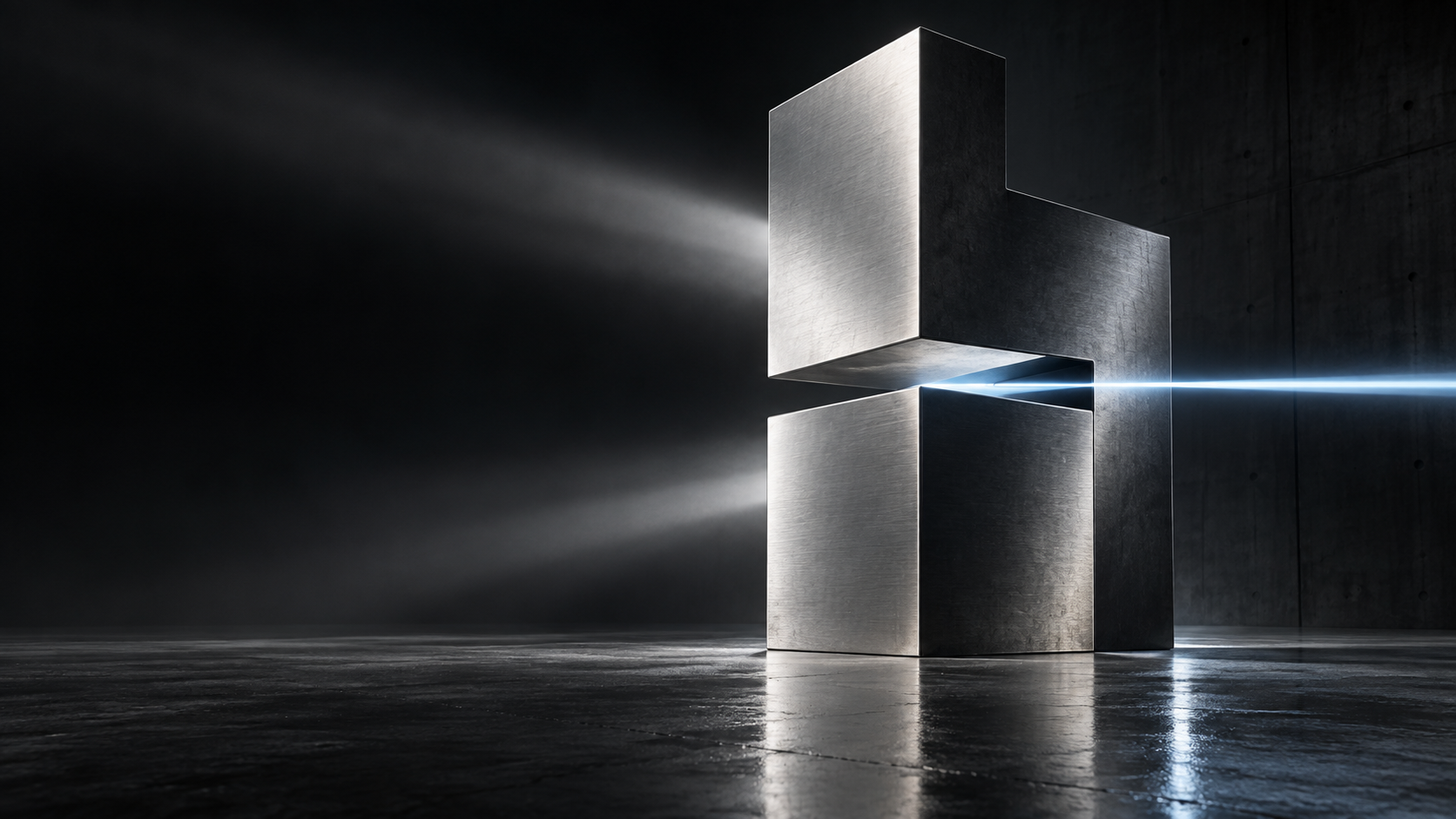 A narrow beam passing through a precision-machined metal aperture